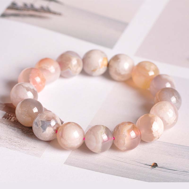 Mythstone Sakura Agate Peace Blessing Bracelet