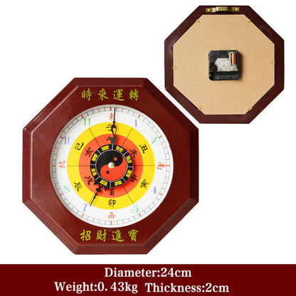 Mythstone Feng Shui Bagua Map Balance Energy Map Wall Clock