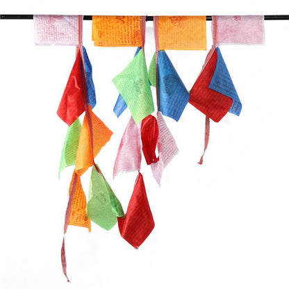 Mythstone Tibetan 5 Colors Windhorse Auspicious Outdoor Prayer Flag