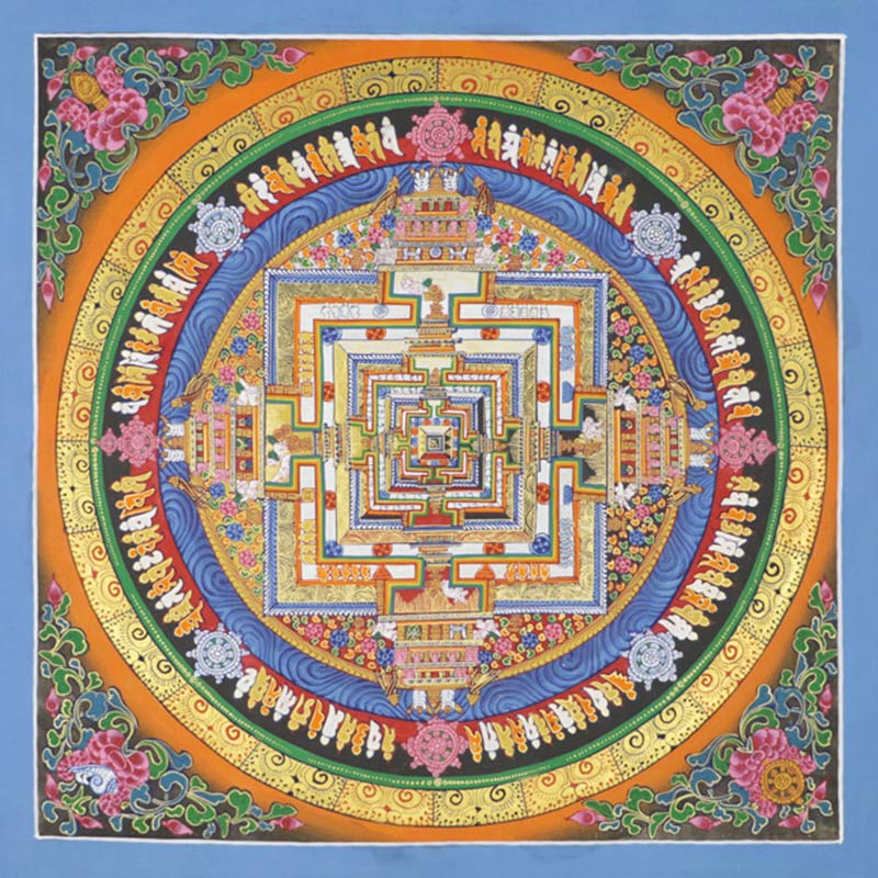 Mythstone Tibetan Thangka Painting Blessing Handmade Decoration