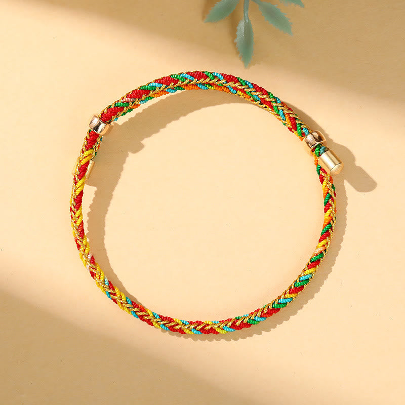 Mythstone Colorful Rope Zongzi Pattern Luck Handmade Child Adult Bracelet