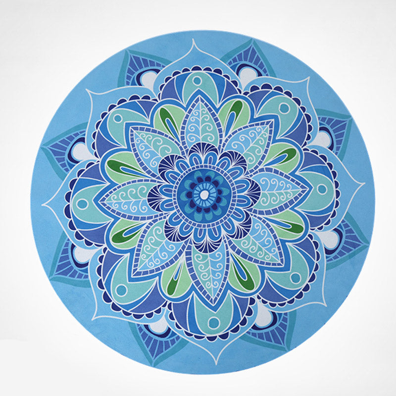 Mythstone Lotus Mandala Pattern Foldable Yoga Meditation Seat Mat Home Decoration