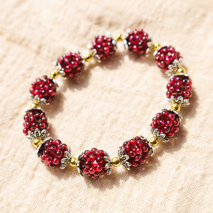 Mythstone Natural Garnet Healing Bracelet