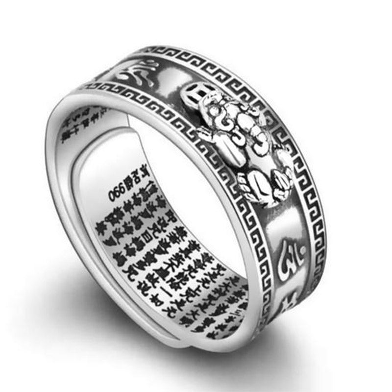 Mythstone Lucky FengShui PiXiu Wealth Ring