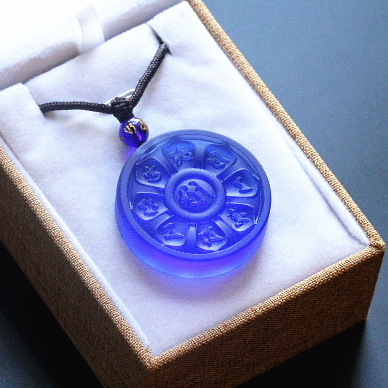 Mythstone Liuli Manjusri Lotus Enlightenment Necklace