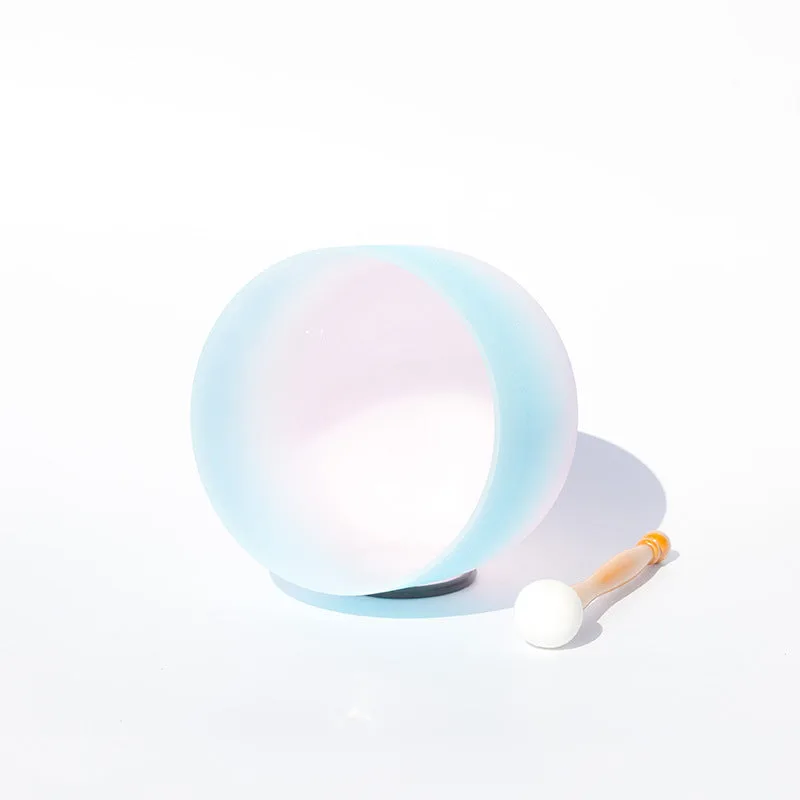 Mythstone Tibetan Crystal Sound Bowl Handcrafted for Yoga and Meditation Singing Bowl With Bag - Image 5