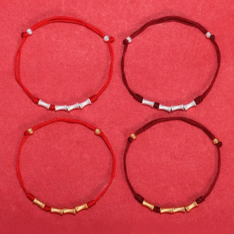 Mythstone 925 Sterling Silver Bamboo Design Protection Luck Braided Bracelet - Image 17