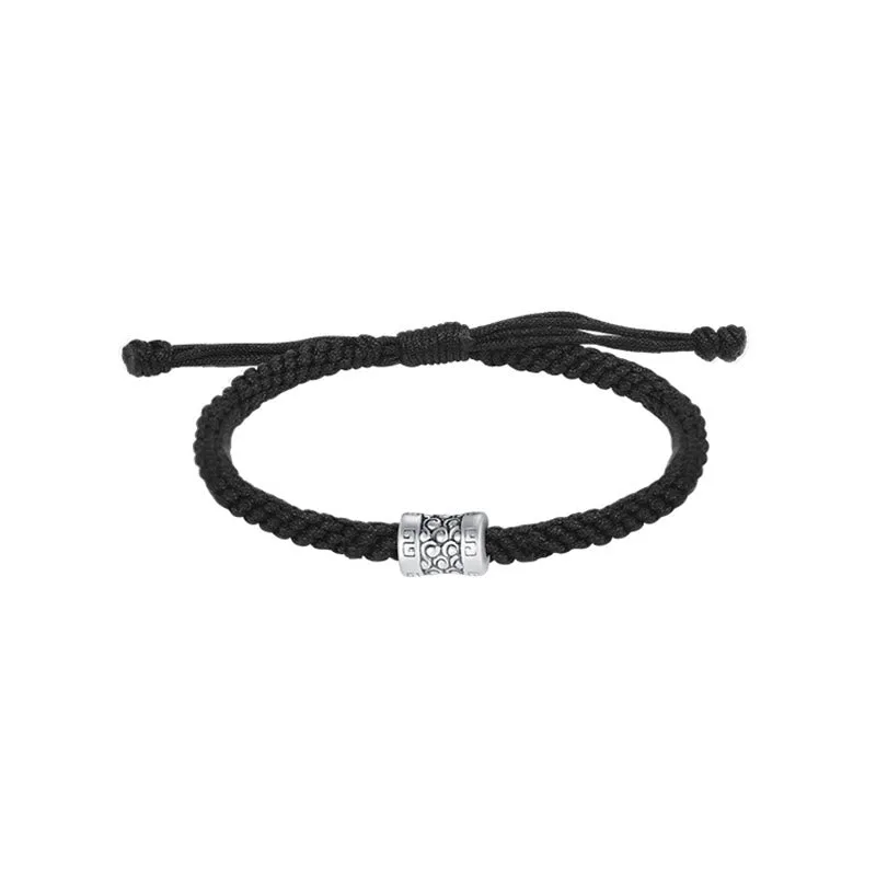 Mythstone 999 Sterling Silver Red String Lucky Cloud Strength Bracelet - Image 5