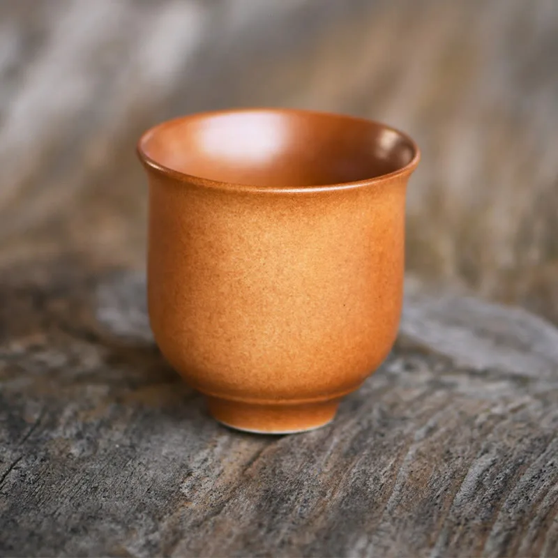 Mythstone Small Dunhuang Frescoes Lotus Ceramic Teacup Kung Fu Tea Cup 90ml - Image 8