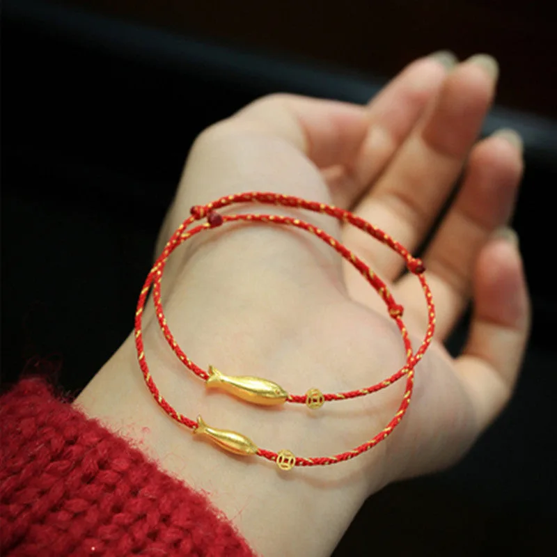 Mythstone 14K Gold Plated Koi Fish Luck Wealth Braided Bracelet - Image 7