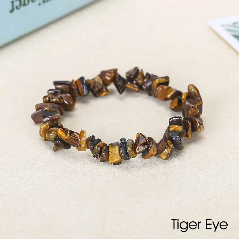 Natural Irregular Shape Crystal Stone Warmth Soothing Bracelet - Image 62