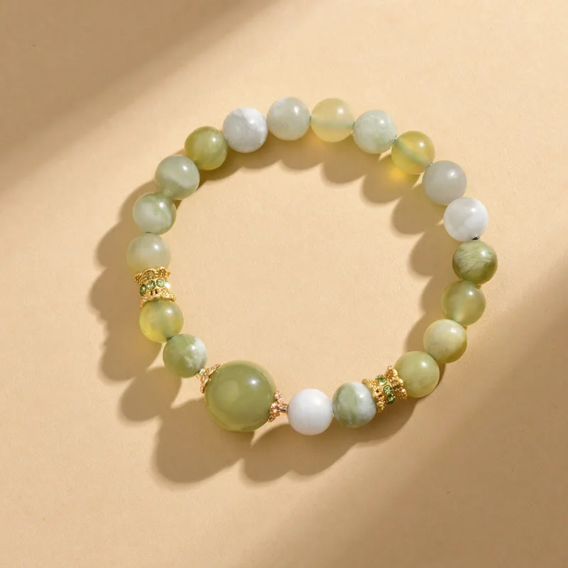 Mythstone Green Grape Color Jade Abundance Bracelet - Image 6
