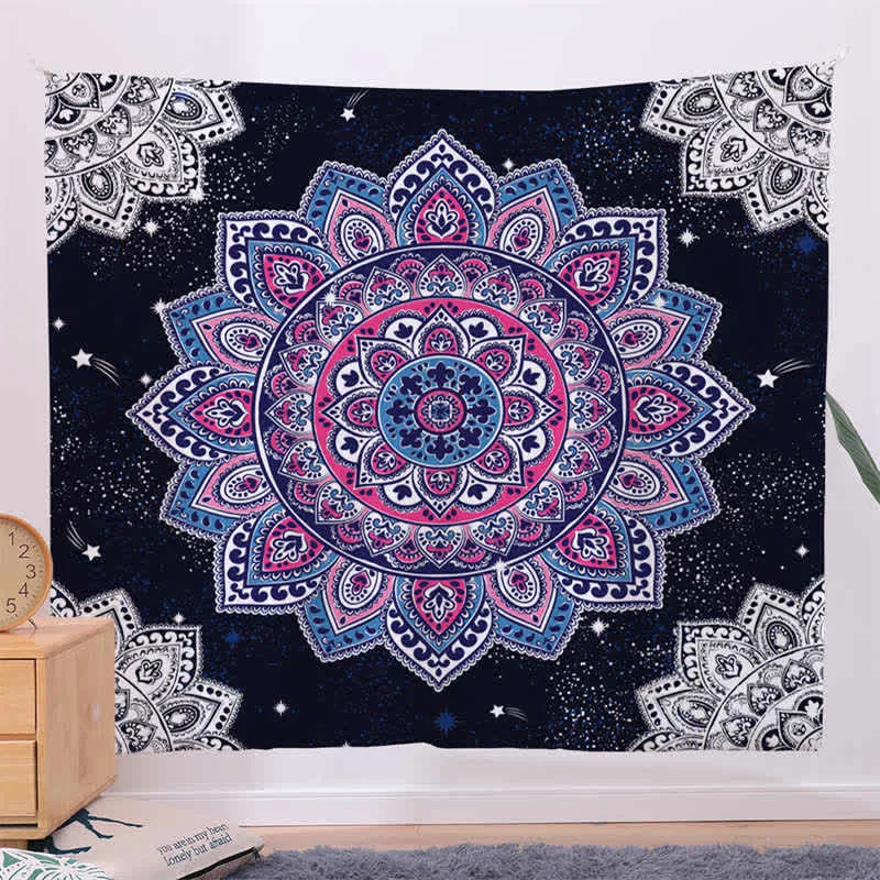 Bohemian Mandala Pattern Tapestry Wall Hanging Wall Art Focus Creativity Home Living Room Decor - Image 8
