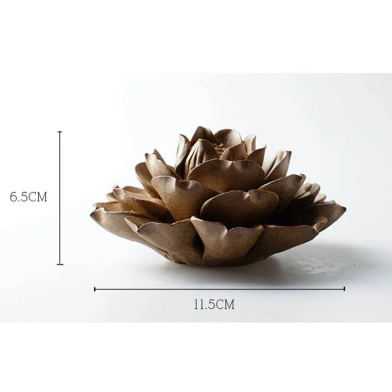 Mythstone Tibetan Backflow Lotus Meditation Incense Burner - 图片 6