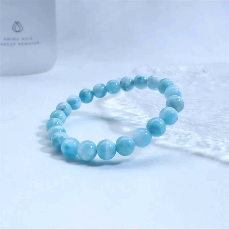 Mythstone Natural Larimar Wisdom Confidence Bracelet - Image 13