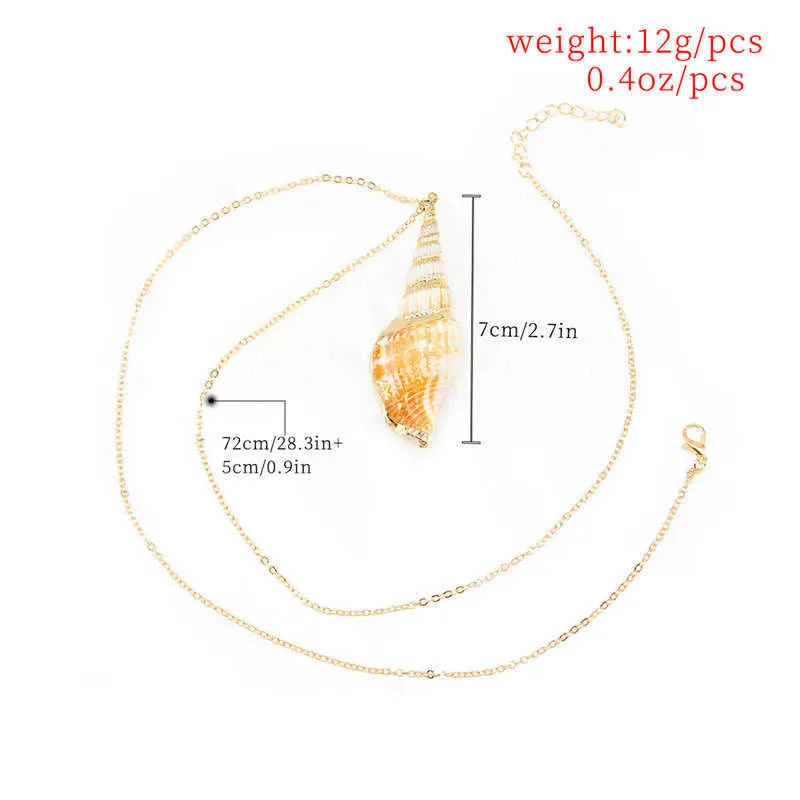 Mythstone Natural Shankha Conch Shell Seashell Lucky Necklace Pendant - Image 6