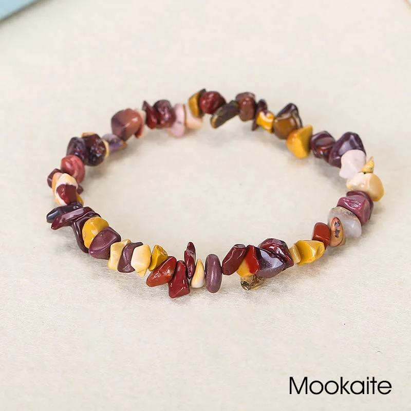 Natural Irregular Shape Crystal Stone Warmth Soothing Bracelet - Image 69