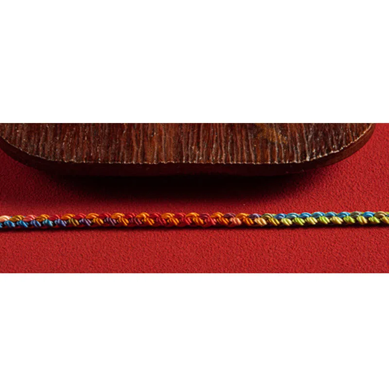 Mythstones "May you be blessed with peace and safety in all four seasons" Lucky Multicolored Bracelet - Image 13