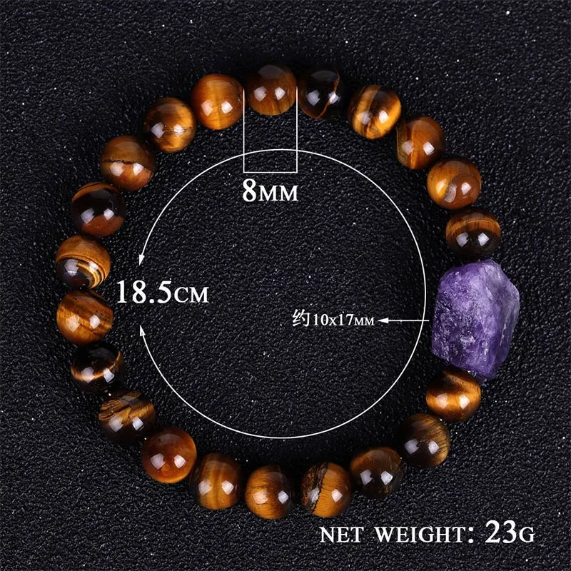 Mythstone Tibetan Tiger's Eye Stone Protection Bracelet - Image 4