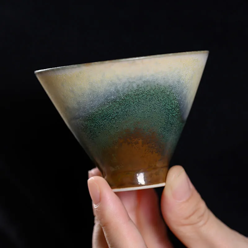 Mythstone Vintage Furnace Transmutation Kiln Porcelain Teacup Kung Fu Tea Cup - Image 7