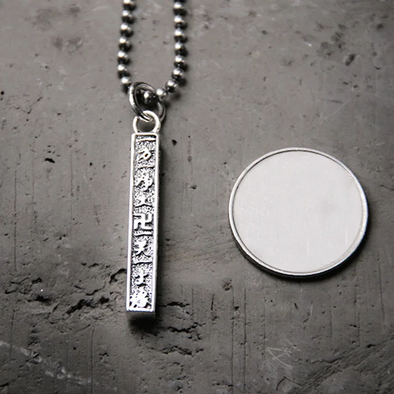 Mythstone 925 Sterling Silver Tibetan Om Mani Padme Hum Buddha Swastika Symbol Wisdom Necklace Pendant - Image 4