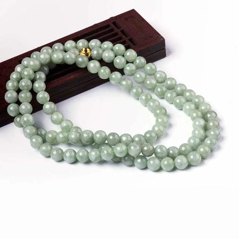 108 Beads Jade Luck Bracelet Mala - Image 9
