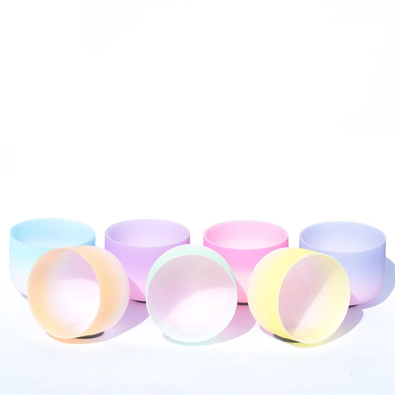 Mythstone Tibetan Crystal Sound Bowl Candy Color Handcrafted for Yoga and Mindfulness Meditation Singing Bowl - Image 3