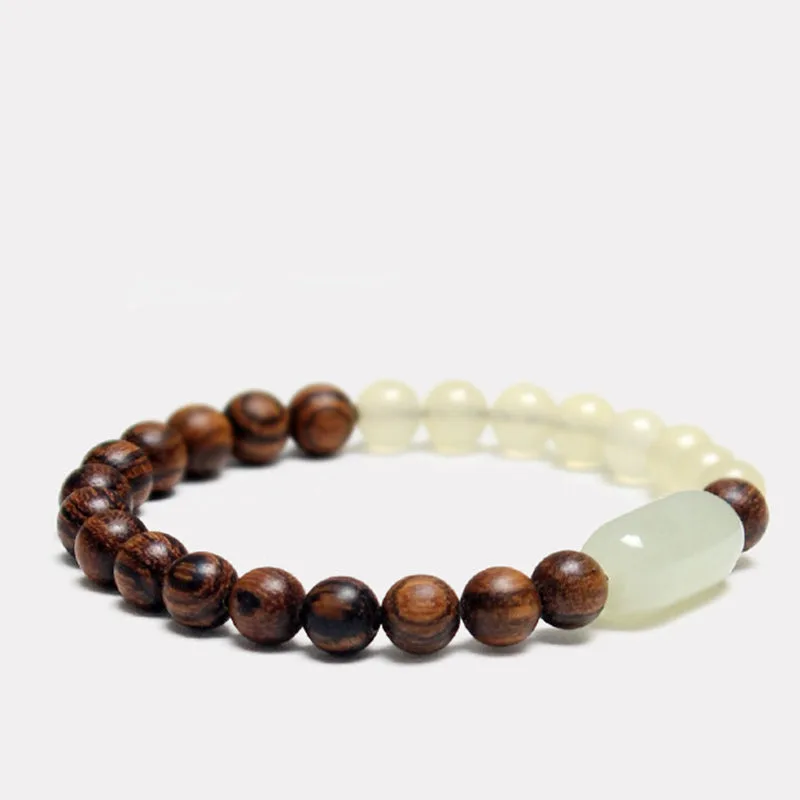Mythstones Jade Sandalwood Luck Abundance Bracelet - Image 8