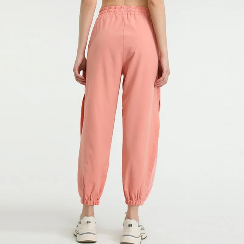 Mythstone High Waist Loose Fitness Yoga Sports Track Pants With Pockets - Image 15