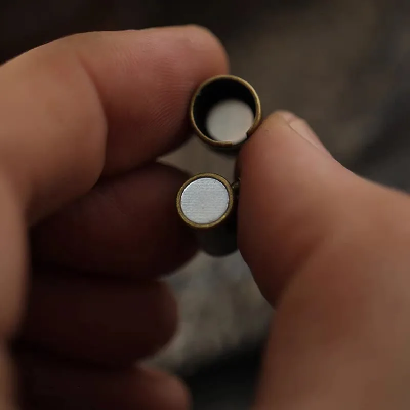 Mythstone Retro Leather Luck Healing Copper Magnetic Buckle Bracelet - Image 9