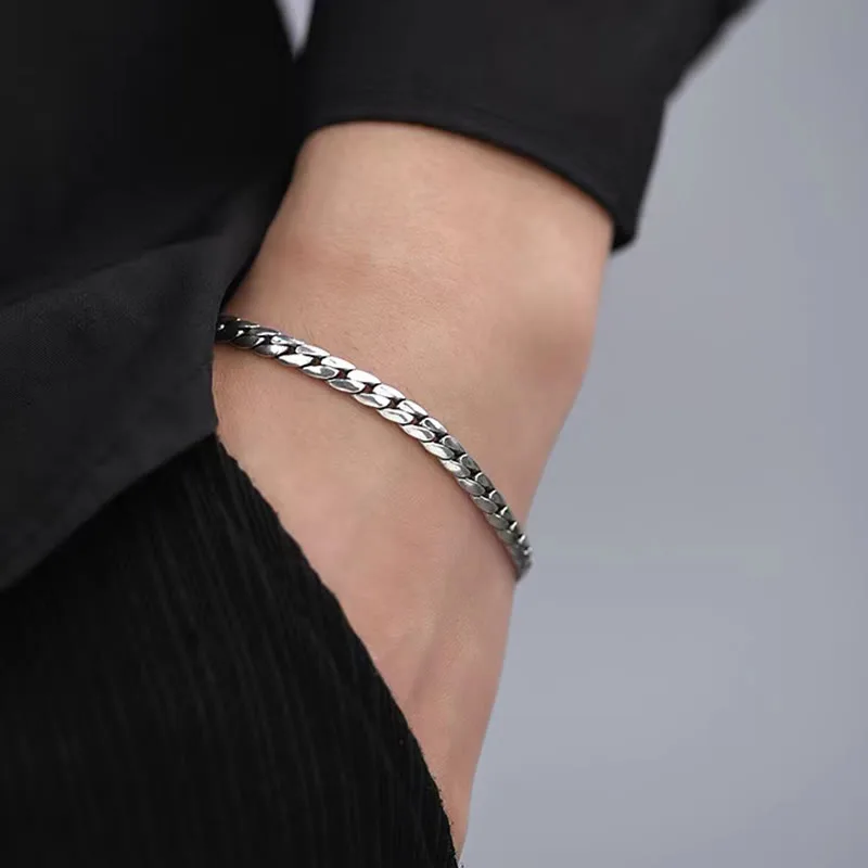 Mythstone Double Dorje Vajra Strength Punk Copper Chain Bracelet Necklace - Image 7