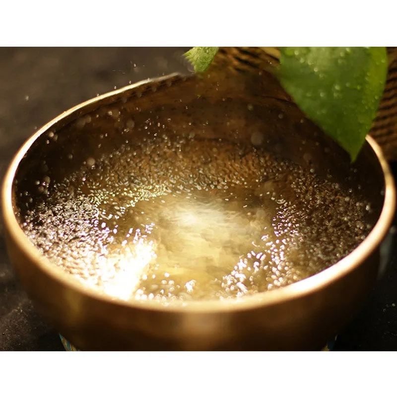Mythstone Tibetan Sound Bowl Handcrafted for Healing and Meditation Positive Energy Singing Bowl Set - Image 8
