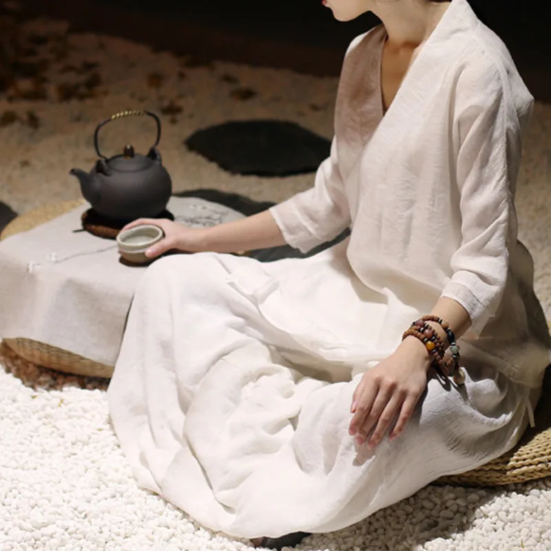 Mythstone Zen Spiritual Practice Meditation Prayer Uniform Clothing Women's Set - Image 8