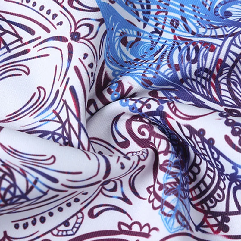 Mythstone Flowers Leaves Birds Print Pants Sports Fitness Yoga Leggings Women's Yoga Pants - Image 10