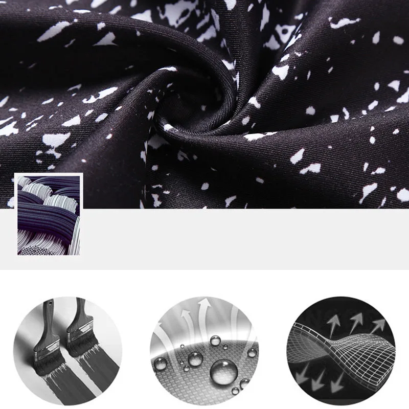 Mythstone Lines Weeds Sakura Flowers Black Tree Print Pants Sports Fitness Yoga Leggings Women's Yoga Pants - Image 18