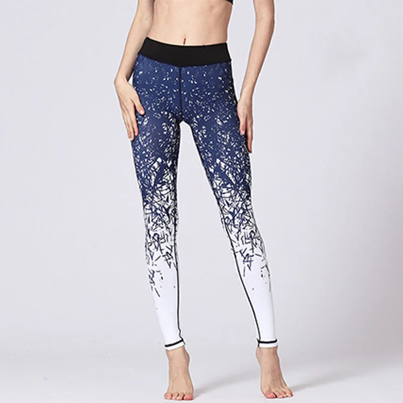 Mythstone Lines Weeds Sakura Flowers Black Tree Print Pants Sports Fitness Yoga Leggings Women's Yoga Pants - Image 24