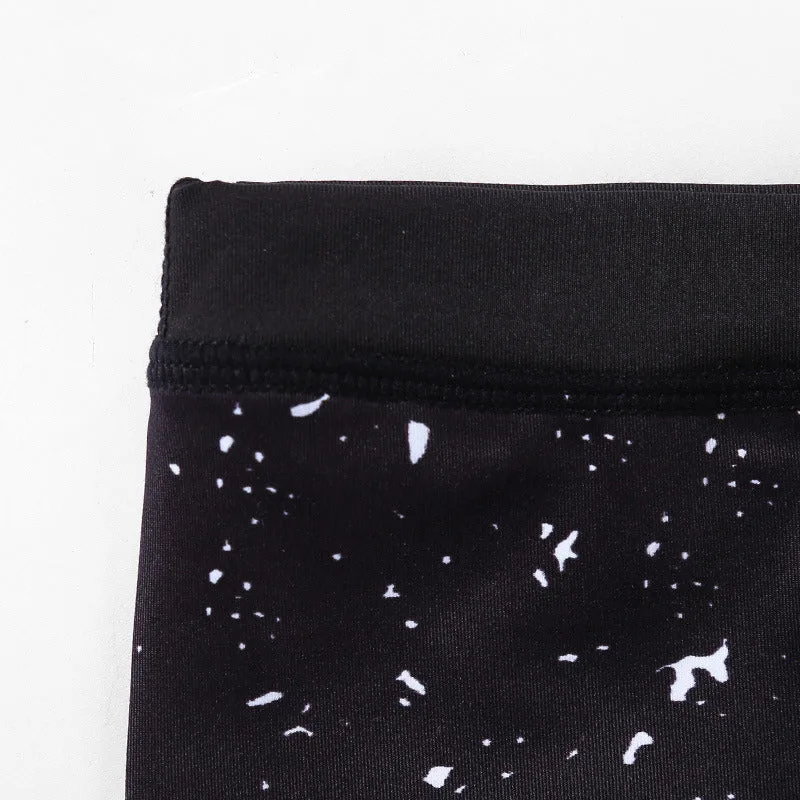 Mythstone Lines Weeds Sakura Flowers Black Tree Print Pants Sports Fitness Yoga Leggings Women's Yoga Pants - Image 13