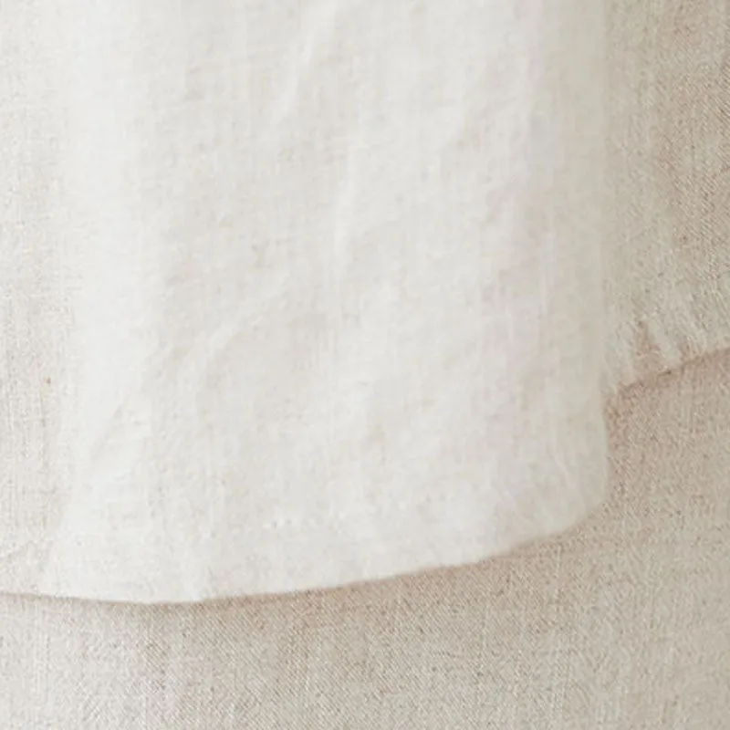 Mythstone 2Pcs Chinese Frog Button Design Zen Tai Chi Meditation Clothing Cotton Linen Top Pants Women's Set - Image 15