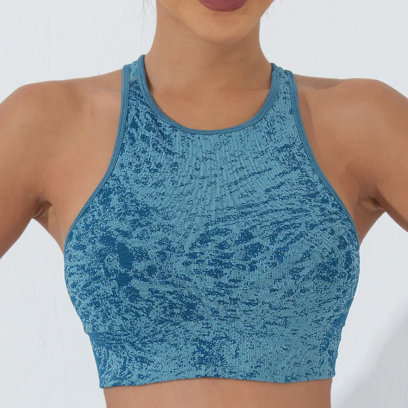 Mythstone Seamless Fitness Crop Tank Top High Waist Leggings Pants Sports Gym Yoga Outfits - Image 18