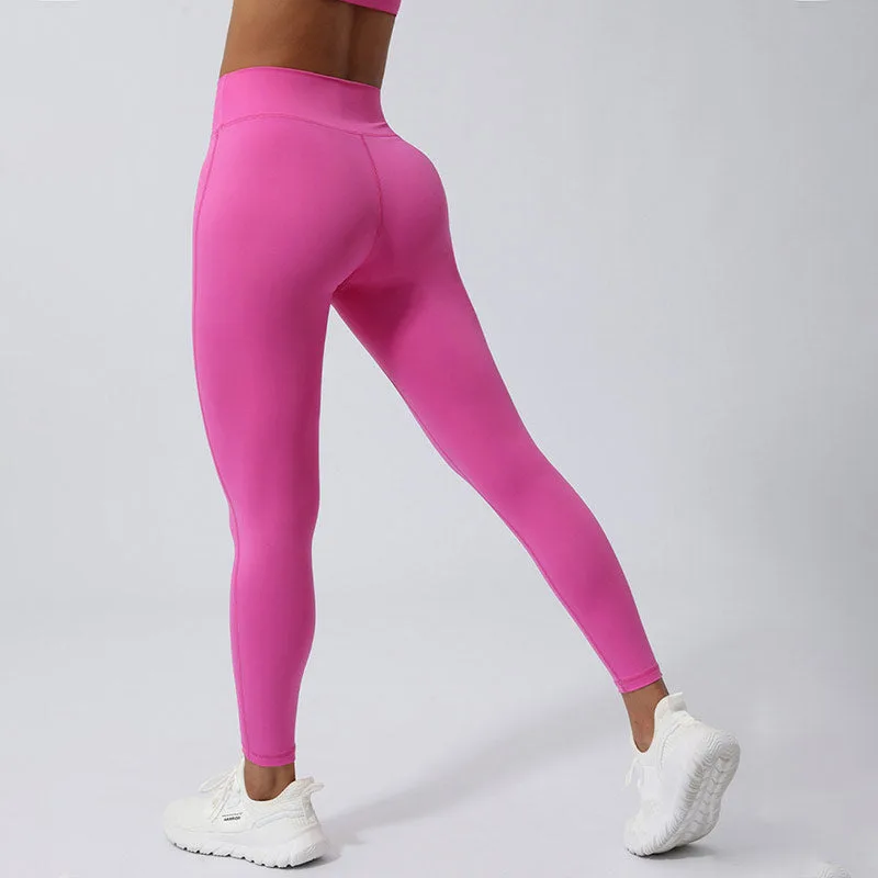 Mythstone Women Workout Long Sleeve Crisscross Backless Top Tee Leggings Sports Fitness Yoga Outfit - Image 40