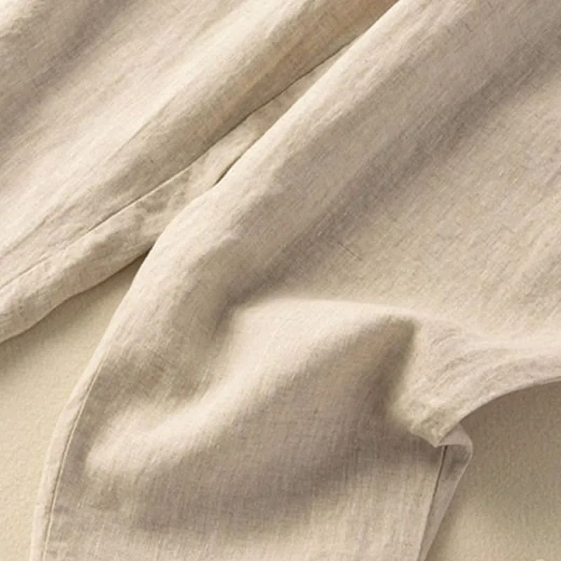 Mythstone Vintage Embroidery Elastic Waist Harem Pants With Pockets - Image 16