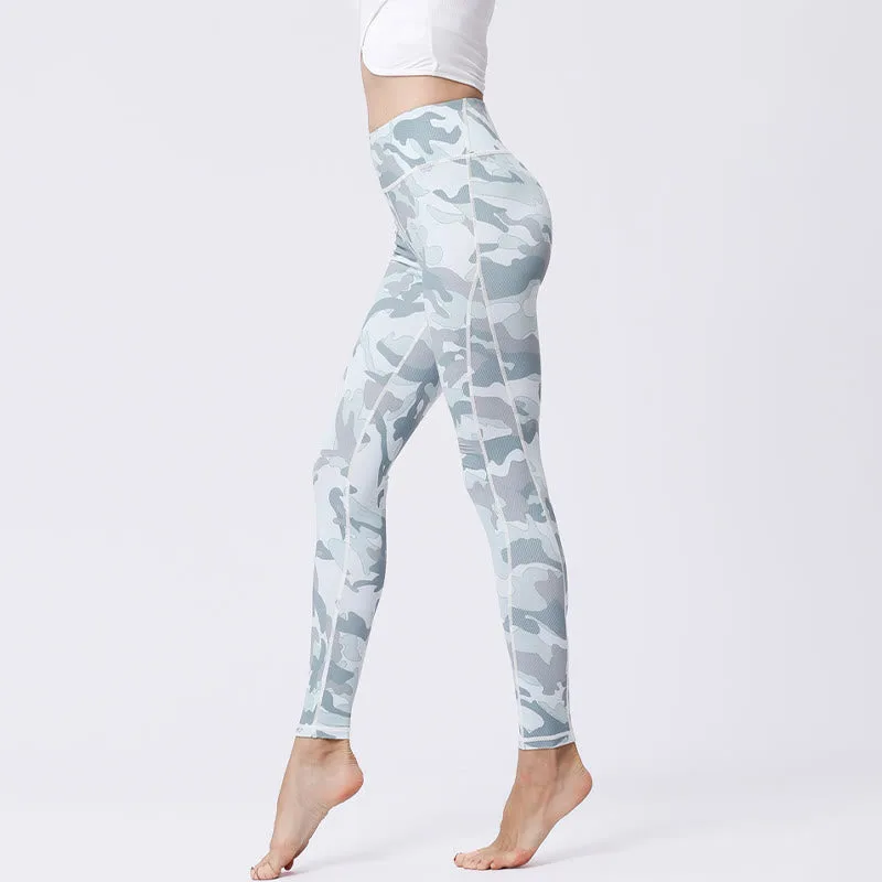 Mythstone Camo Print Sports Fitness Yoga High Waist Leggings Women's Yoga Pants - Image 14