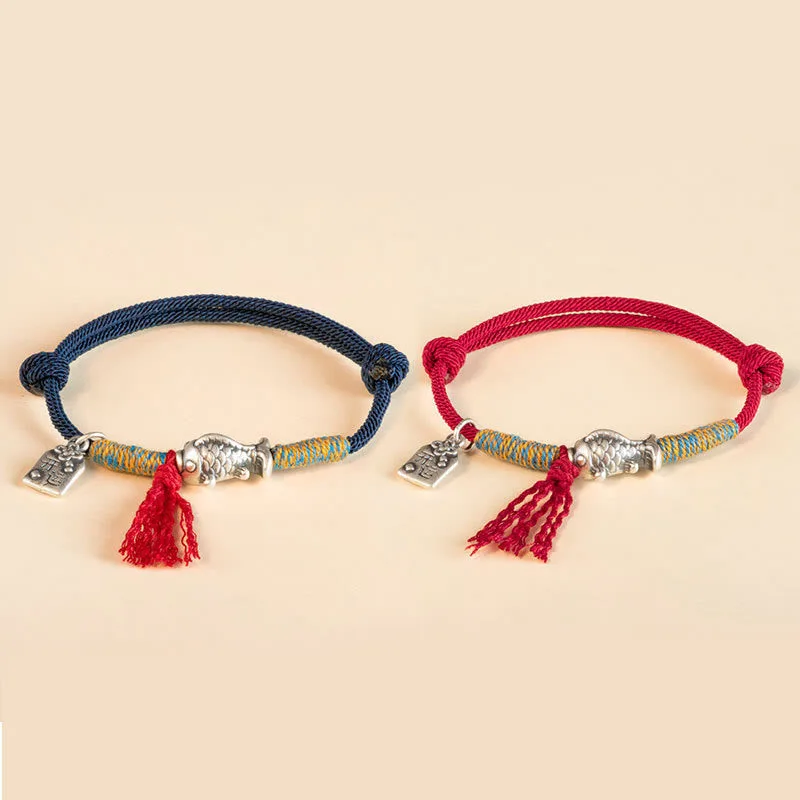 Mythstone - 999 Sterling Silver Red String Lucky Koi Fish Protection Bracelet - Image 14