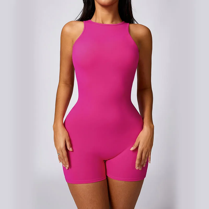 Mythstone Cut-Out Backless Jumpsuit Romper Sports Gym Fitness Yoga Women Bodysuit - Image 11