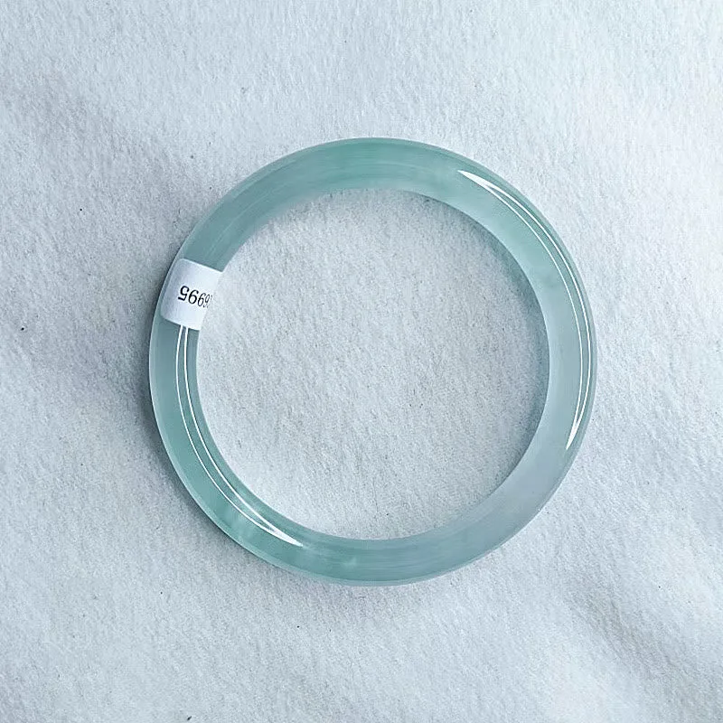 Mythstone Blue Chalcedony Emotional Balance Energy Bracelet Bangle - Image 4