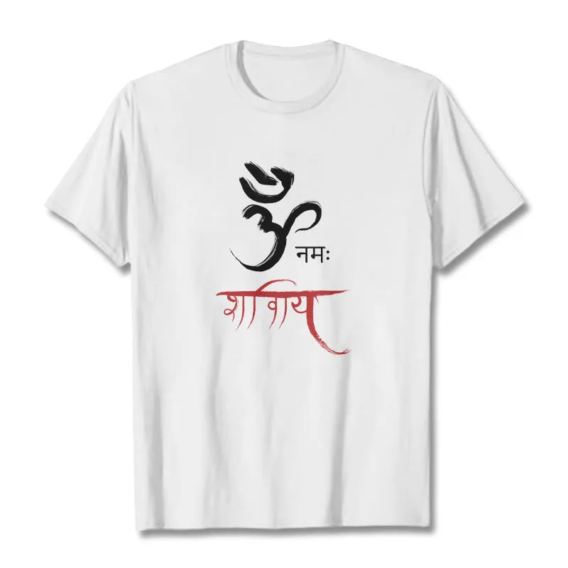 Mythstone OM NAMAH SHIVAYA Mantra Sanskrit Tee T-shirt - Image 2