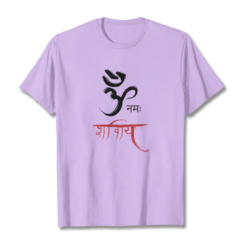Mythstone OM NAMAH SHIVAYA Mantra Sanskrit Tee T-shirt - Image 15