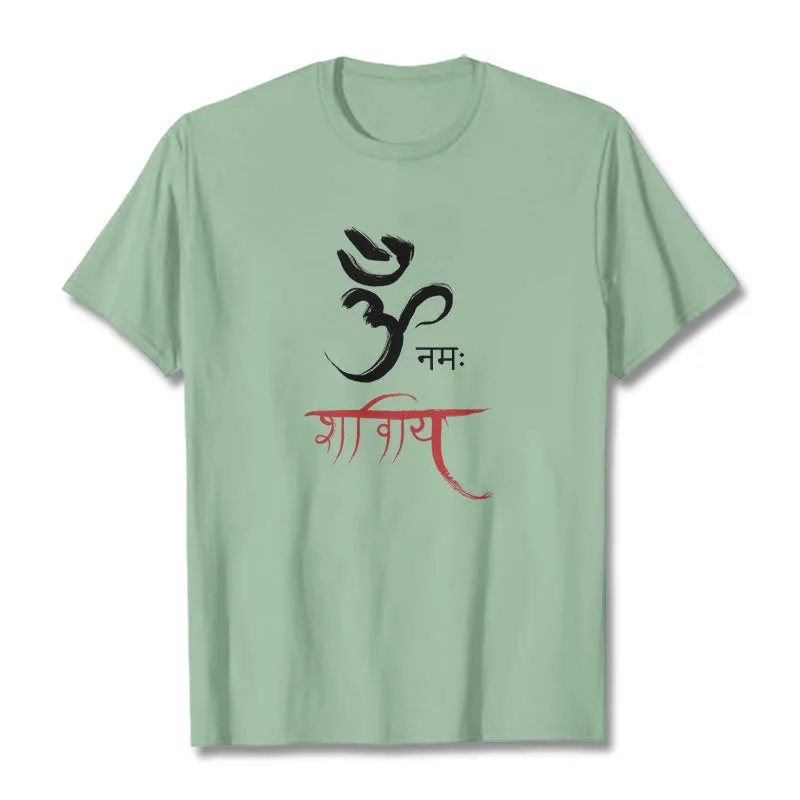 Mythstone OM NAMAH SHIVAYA Mantra Sanskrit Tee T-shirt - Image 17