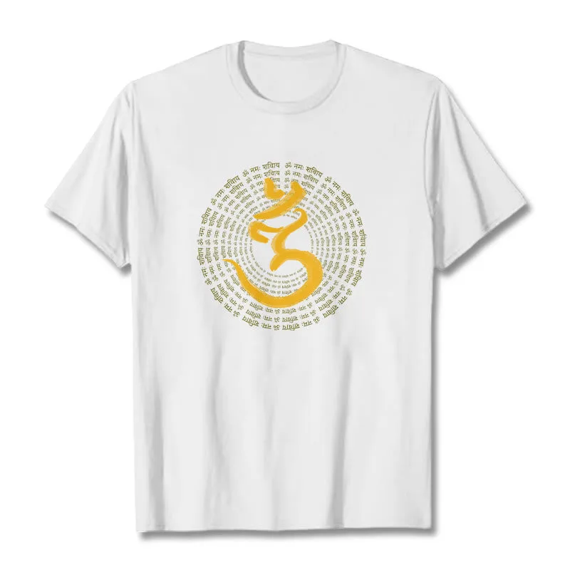 Mythstone 108 OM NAMAH SHIVAYA Mantra Sanskrit Tee T-shirt - Image 7