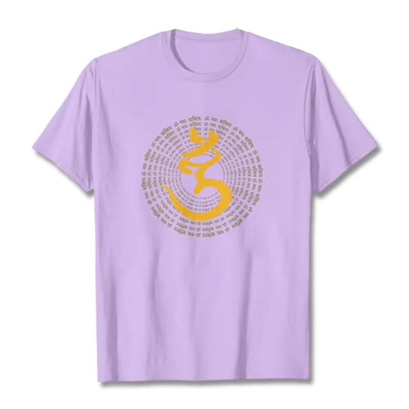 Mythstone 108 OM NAMAH SHIVAYA Mantra Sanskrit Tee T-shirt - Image 14